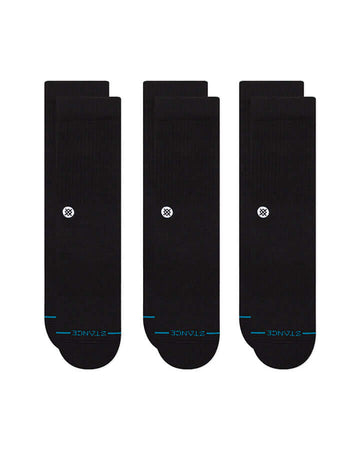 Stance Icon Crew Socks 3 Pack – Everyday Comfort, Cushioned & Supportive