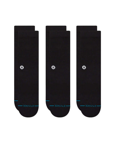 Stance Icon Crew Socks 3 Pack – Everyday Comfort, Cushioned & Supportive