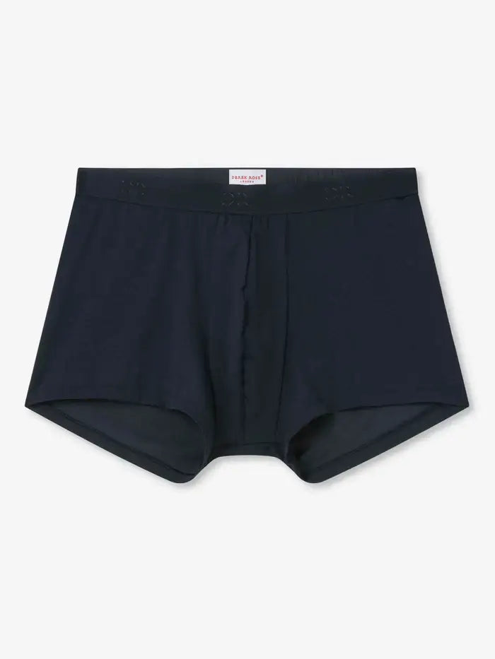 Derek Rose Men's Jack Pima Cotton Stretch Hipster / Boxer Briefs - Navy