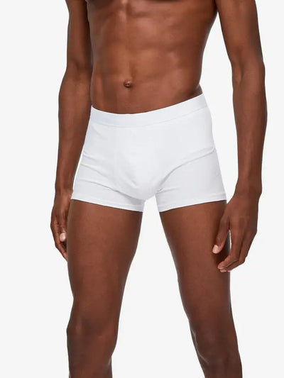 Derek Rose Men's Jack Pima Cotton Stretch Hipster / Boxer Briefs - White