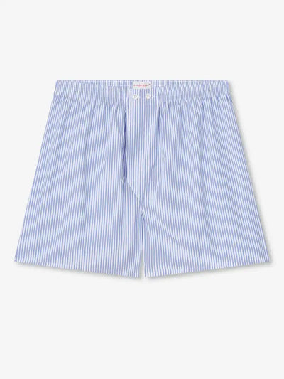 Derek Rose Men's Classic Fit Boxers -James Cotton Blue