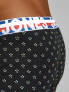 Jack & Jones Jachenrik Cotton Stretch 3 Pack Trunks - Black/Navy/Navy Print
