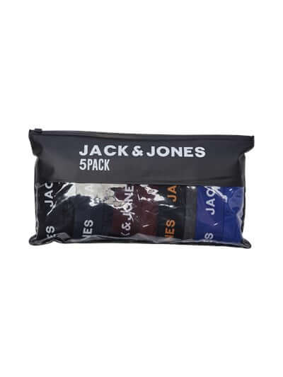 Jack & Jones 5-Pack Cotton Stretch Trunks | Multi-Colour Men’s Underwear