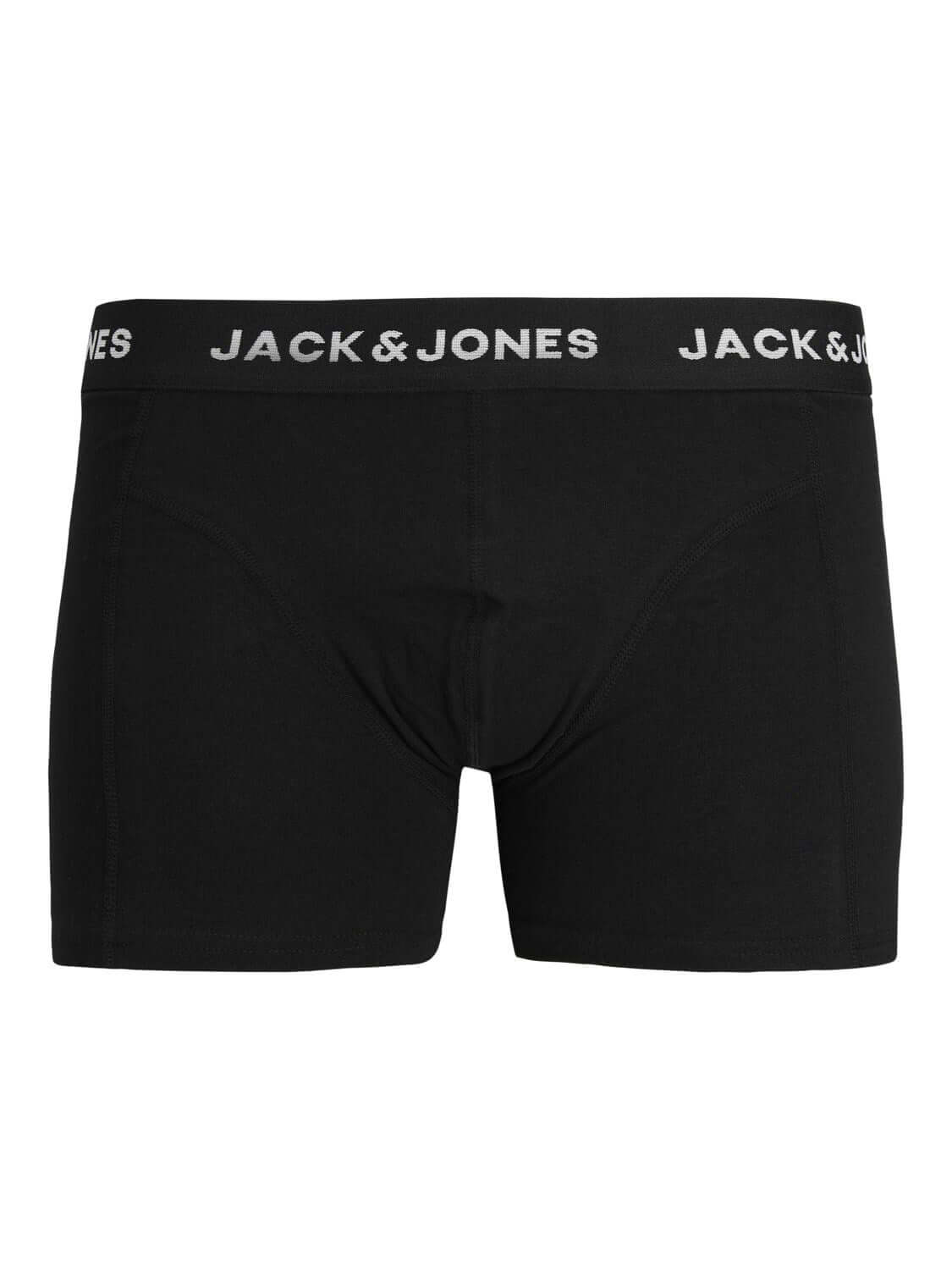 Jack & Jones 5-Pack Cotton Stretch Trunks | Black/Navy/Port Royale – Gift Box