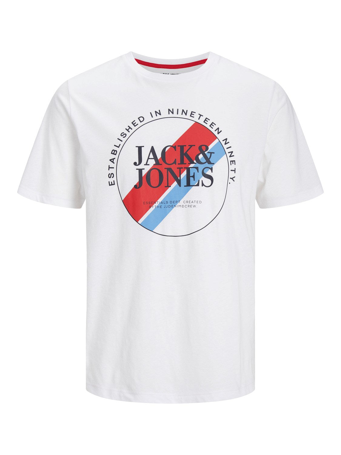 Jack & Jones 1 Pack JJLOOF Crew Neck 100% Cotton T-Shirt