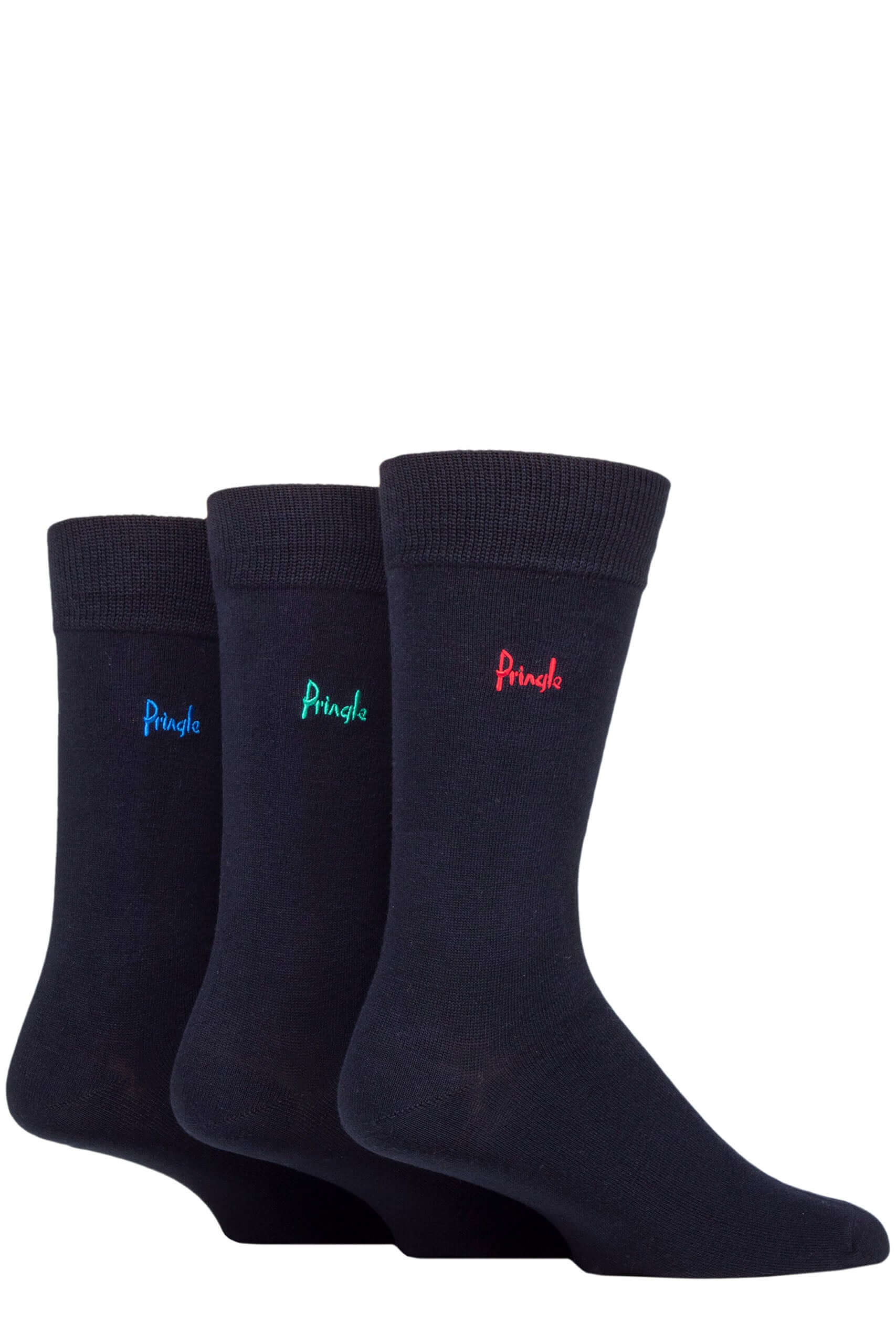 Pringle 3 Pair Men's Plain Rupert Bamboo Socks