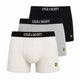 Lyle & Scott Devon Antique White Marl Grey Marl Black 3 Pack Trunks LSM20308