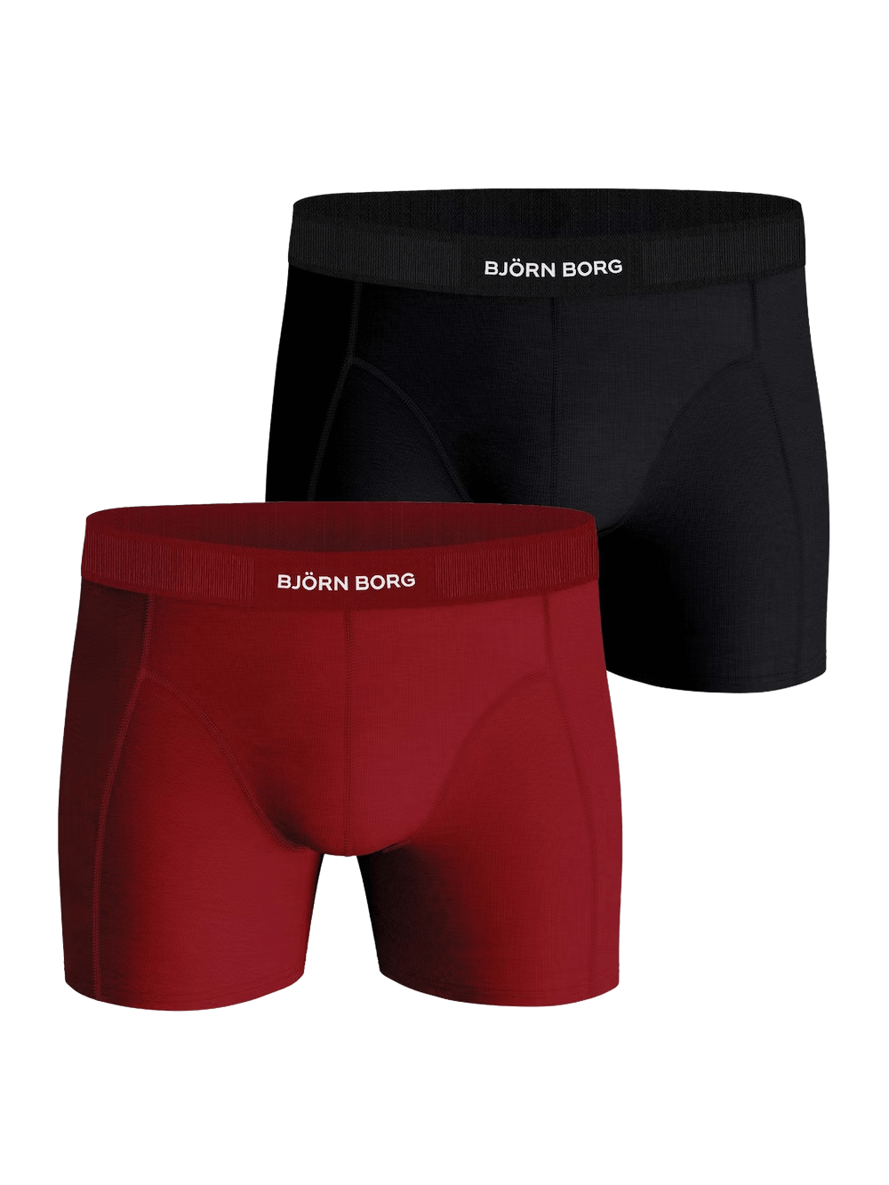 Bjorn Borg Lyocell Boxer 2 Pack - Red/Black