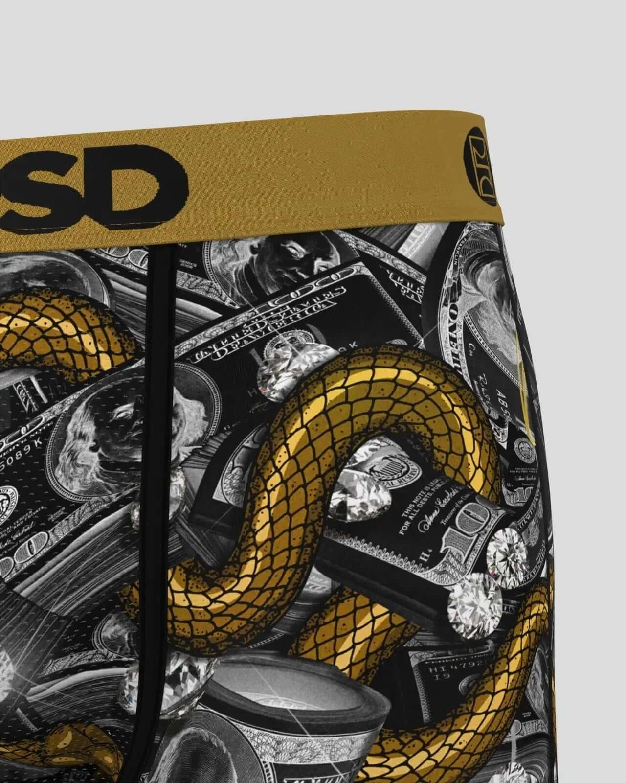 PSD Men's Paisley 7" Boxer Briefs - Mamba Money