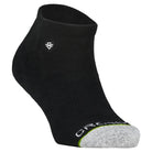 Crossfly Original Men's Low Cut Socks - Black angled product view