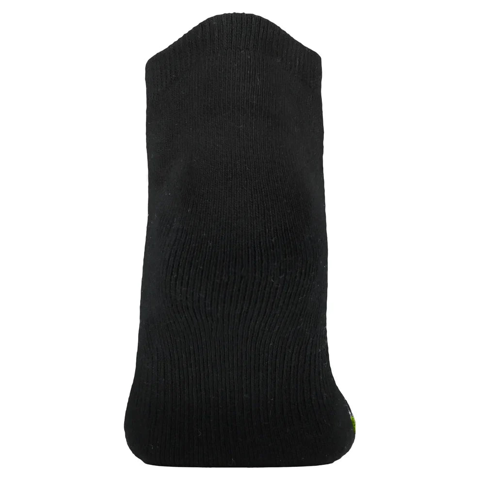 Crossfly Original Men's Low Cut Socks - Black back view