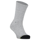 Crossfly Original Men's 12" Crew Socks - Grey Marle angled product view