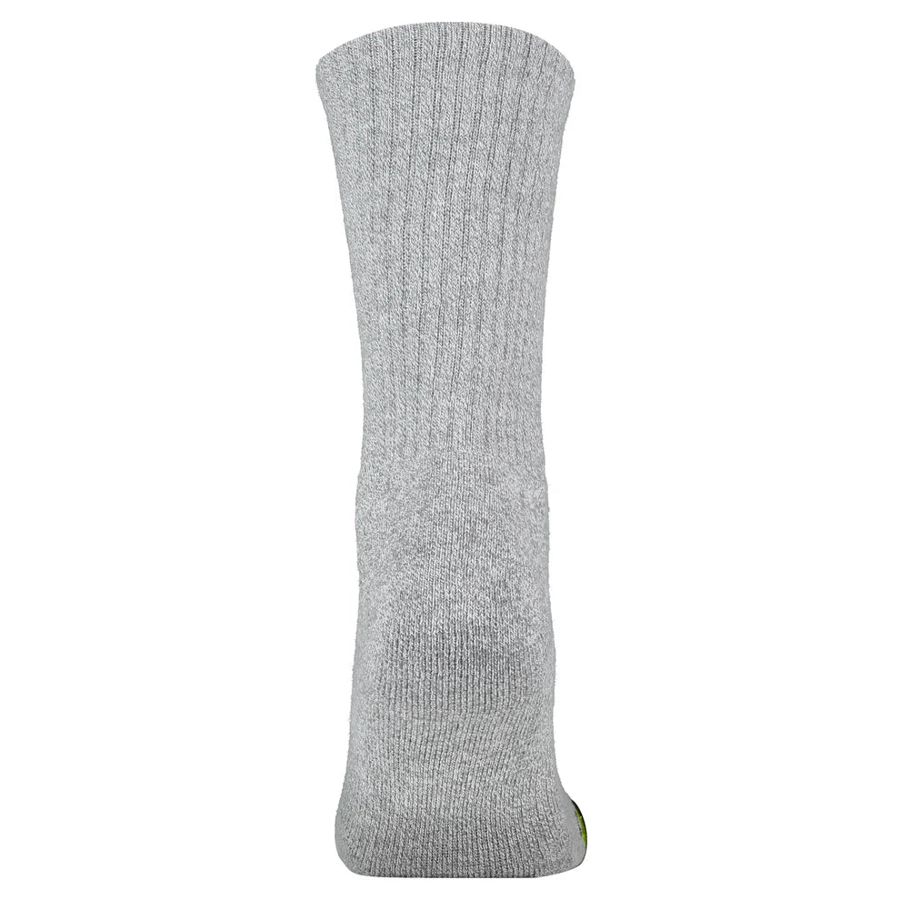 Crossfly Original Men's 12" Crew Socks - Grey Marle back view