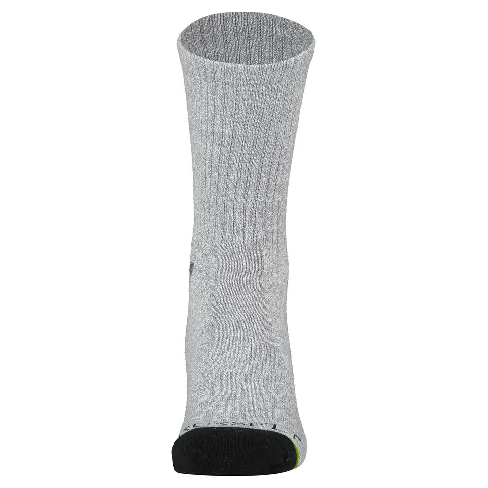 Crossfly Original Men's 12" Crew Socks - Grey Marle front view