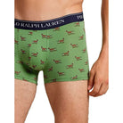 Polo Ralph Lauren Men's Stretch Trunks – Dog Print, Pistachio Green