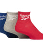 Reebok 3 Pack Unisex Cotton Essential Ankle Socks with Arch Support