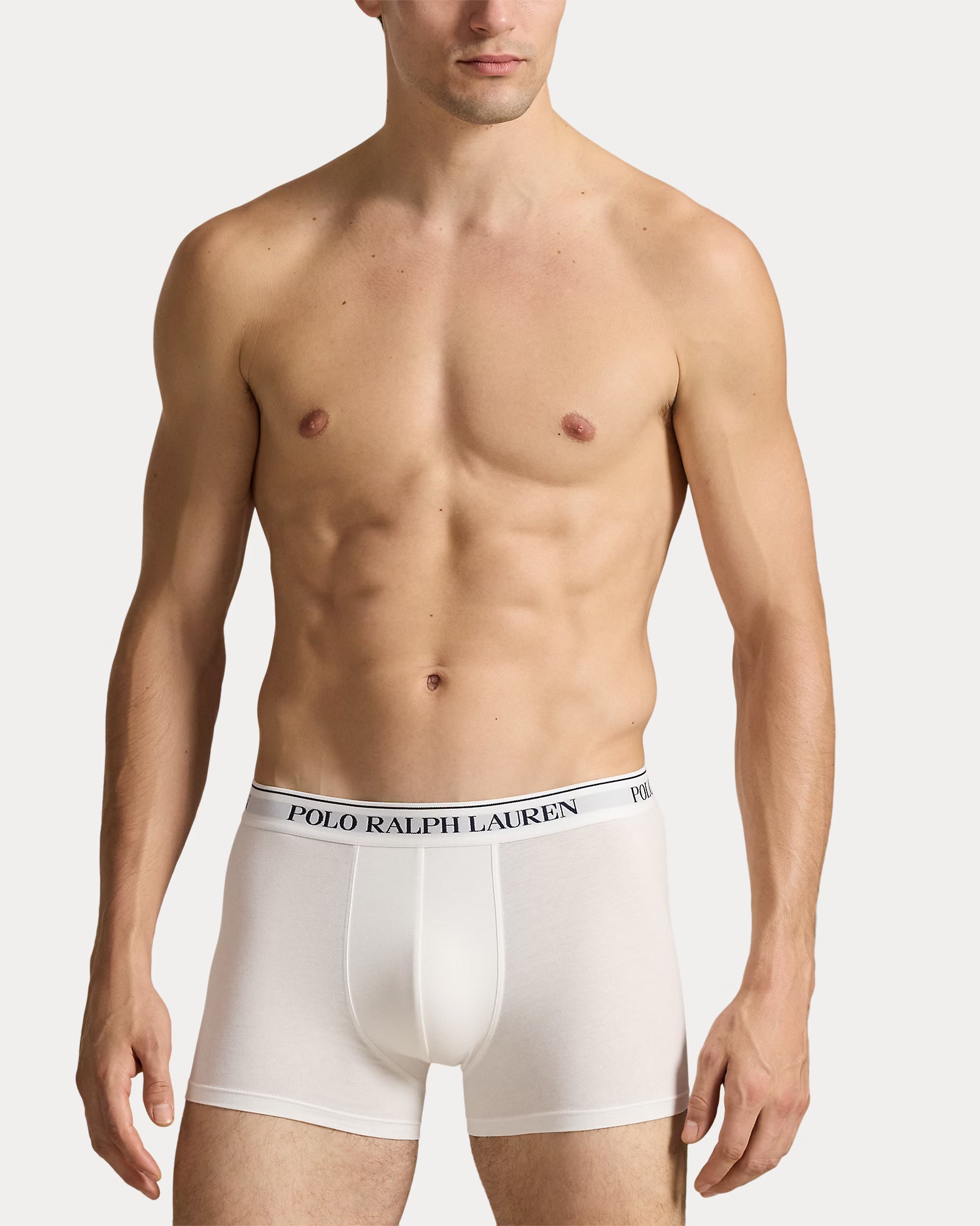 Polo Ralph Lauren Classic Stretch Cotton Trunks 3-Pack, Spring Melon AOP/White/Navy