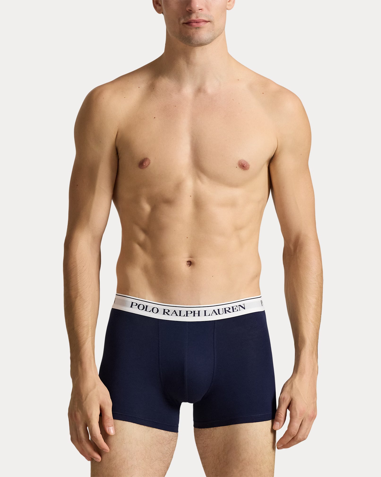 Polo Ralph Lauren Classic Stretch Cotton Trunks 3-Pack, Spring Melon AOP/White/Navy