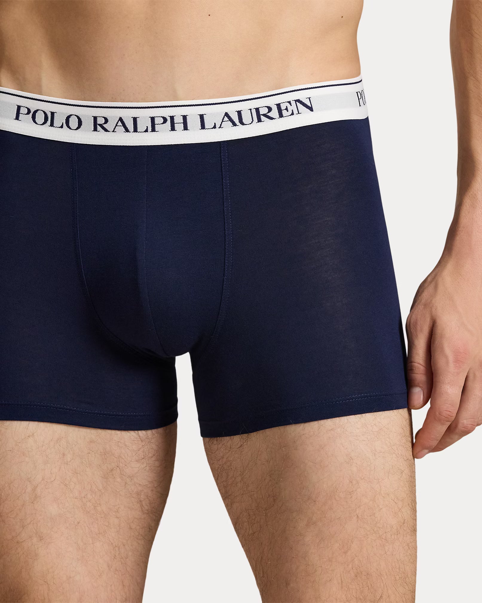 Polo Ralph Lauren Classic Stretch Cotton Trunks 3-Pack, Berry / Blue / Navy