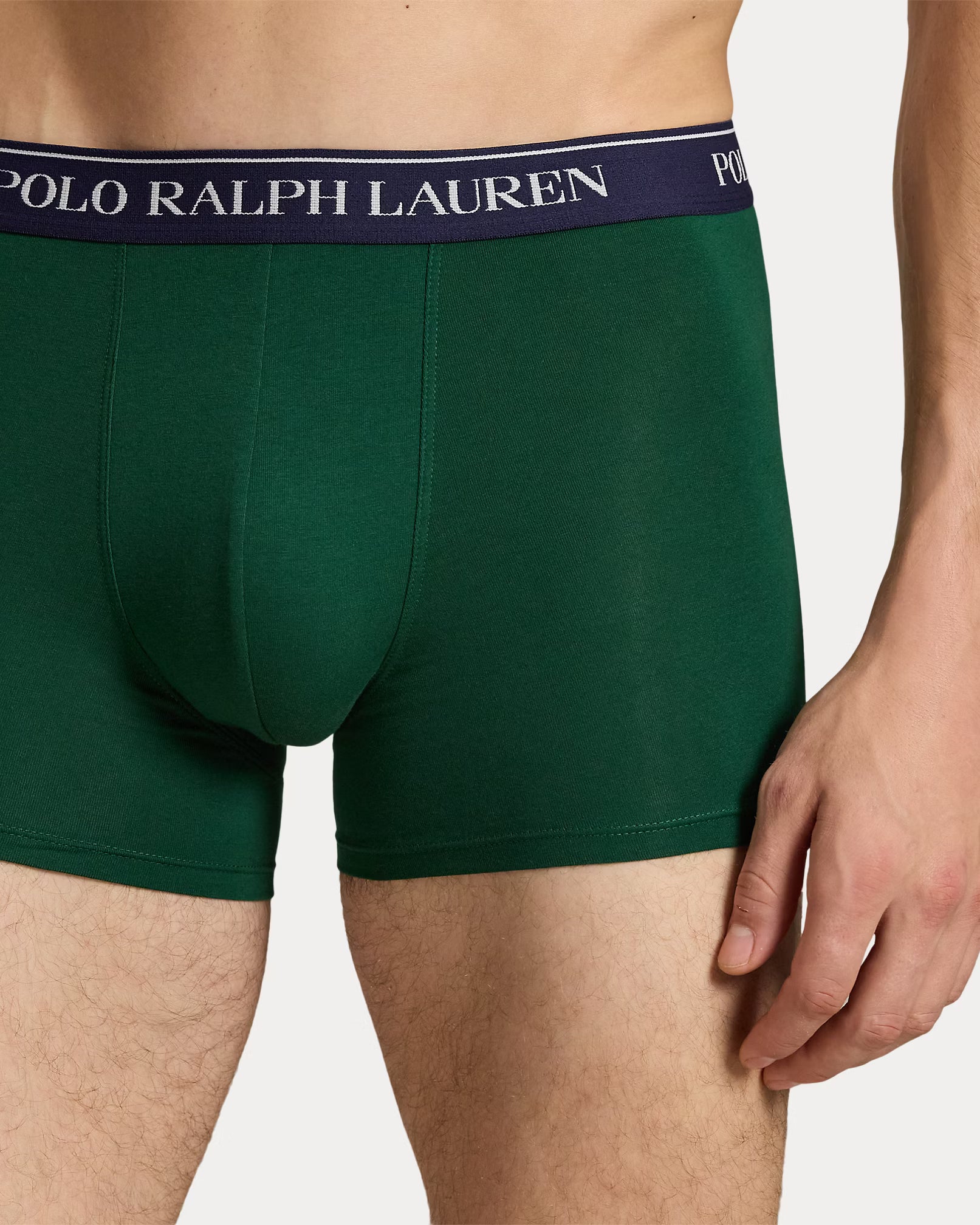 Polo Ralph Lauren Classic Stretch Cotton Trunks 3-Pack, Forest / Yellow / Navy