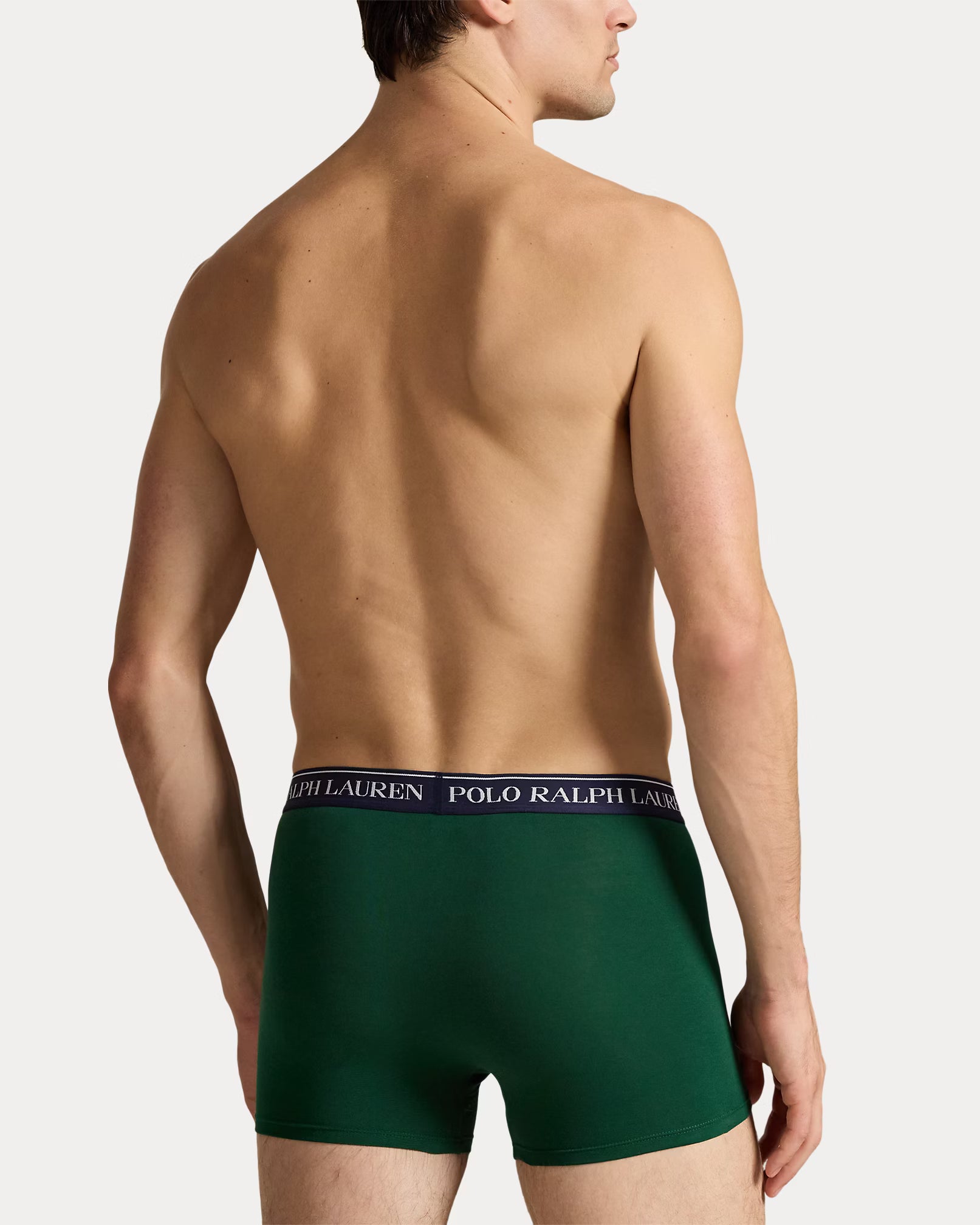 Polo Ralph Lauren Classic Stretch Cotton Trunks 3-Pack, Forest / Yellow / Navy