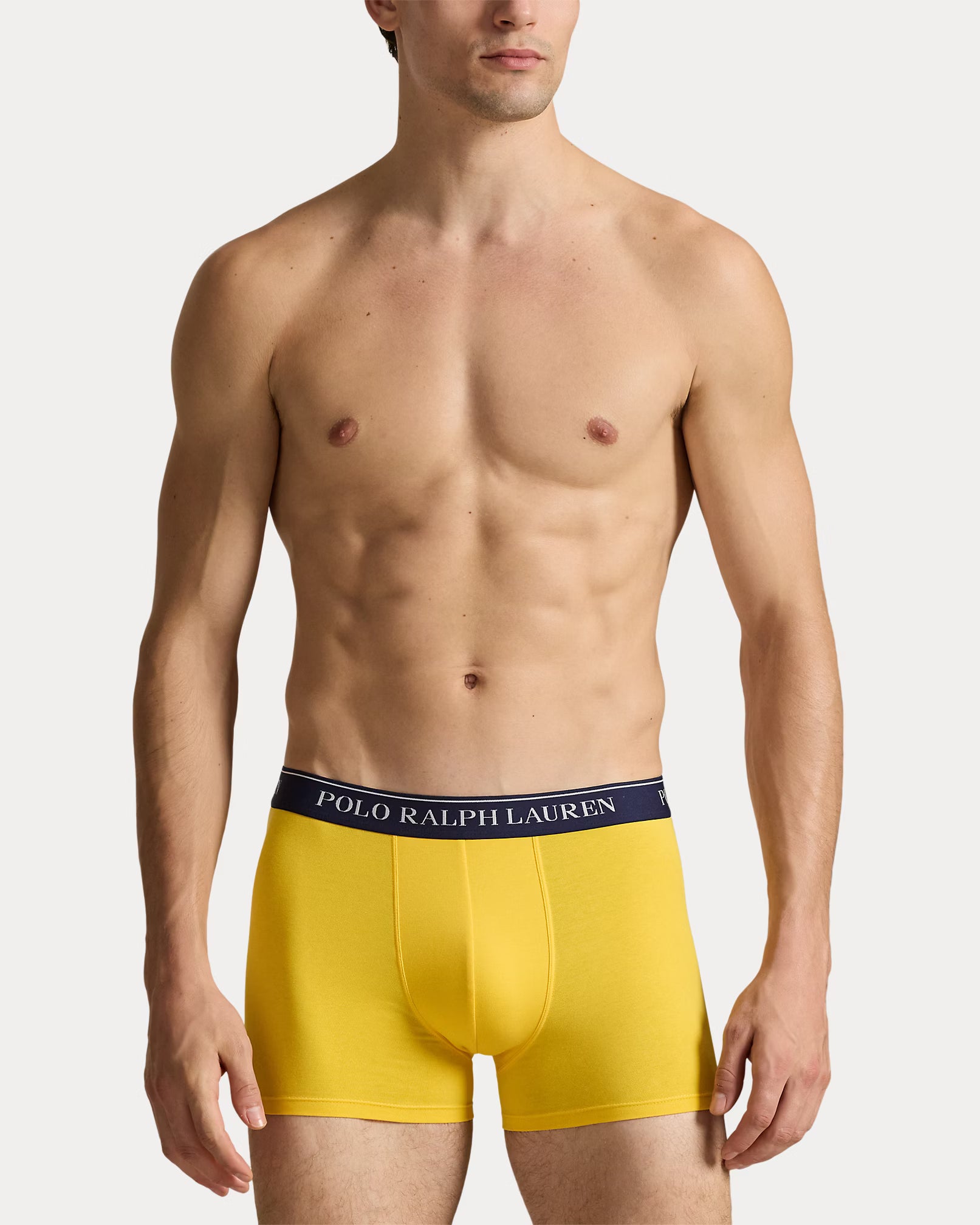 Polo Ralph Lauren Classic Stretch Cotton Trunks 3-Pack, Forest / Yellow / Navy