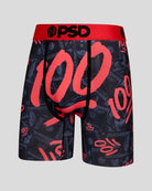 PSD All 100 Men’s 7" Performance Boxer Briefs – Black/Red Multi - image 1