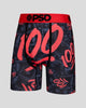 PSD All 100 Men’s 7" Performance Boxer Briefs – Black/Red Multi - image 1