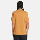Timberland Kennebec River Linear Logo men's T-shirt Wheat Boot - back