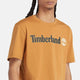 Timberland Kennebec River Linear Logo men's T-shirt Wheat Boot - logo detail