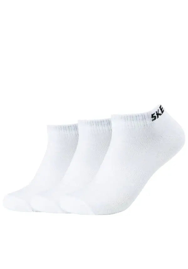 Skechers Mesh Ventillation Sneaker Socks 3 Pack White Trunks and Boxers