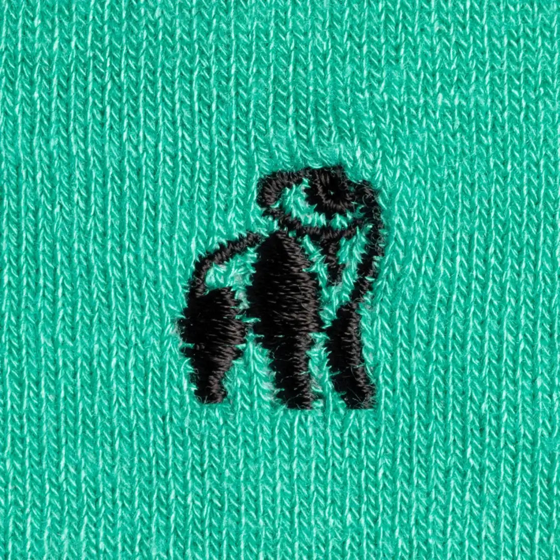 Swole Panda Mens Green Large Striped Bamboo Socks - Size (7-11)