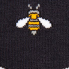 Swole Panda Mens Navy Bumblebee Bamboo Socks - Size (7-11)