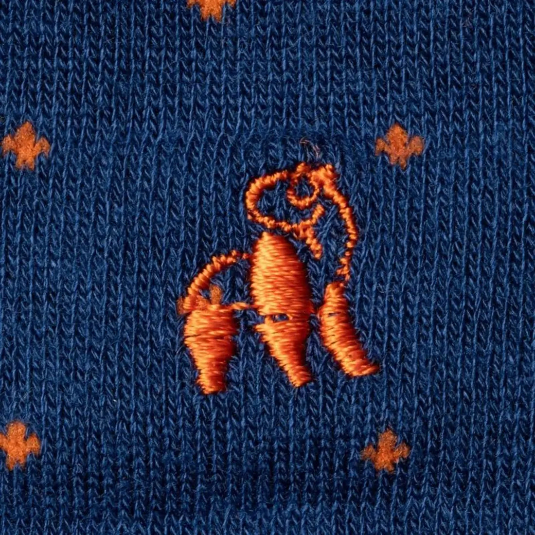Swole Panda Mens Spotted Orange Bamboo Socks - Size (7-11)