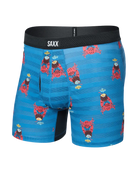 Saxx DropTemp® Cooling Mesh Performance Boxer Brief- Slim Fit, Crab Cocktail, Blue