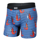 Saxx Underwear DROPTEMP™ Cool Mesh 1 Pack Boxer Briefs Shrimp Cocktail- Navy