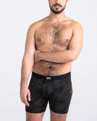 Saxx Comfort Stretch Daytripper 1 Pack Boxer Briefs, Black OPS Camo