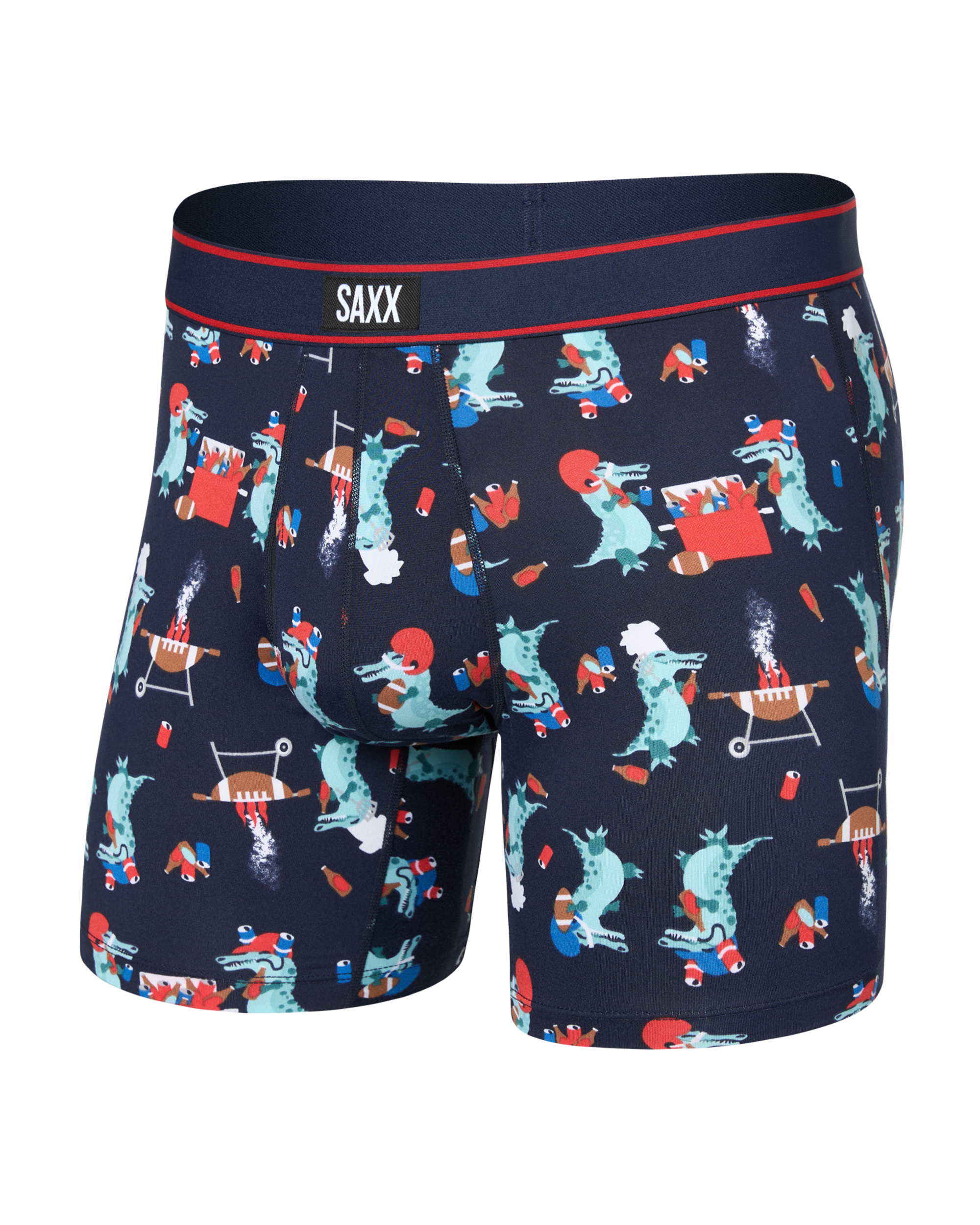 Saxx Comfort Stretch Daytripper 1 Pack Boxer Briefs, Tailgator BBQ