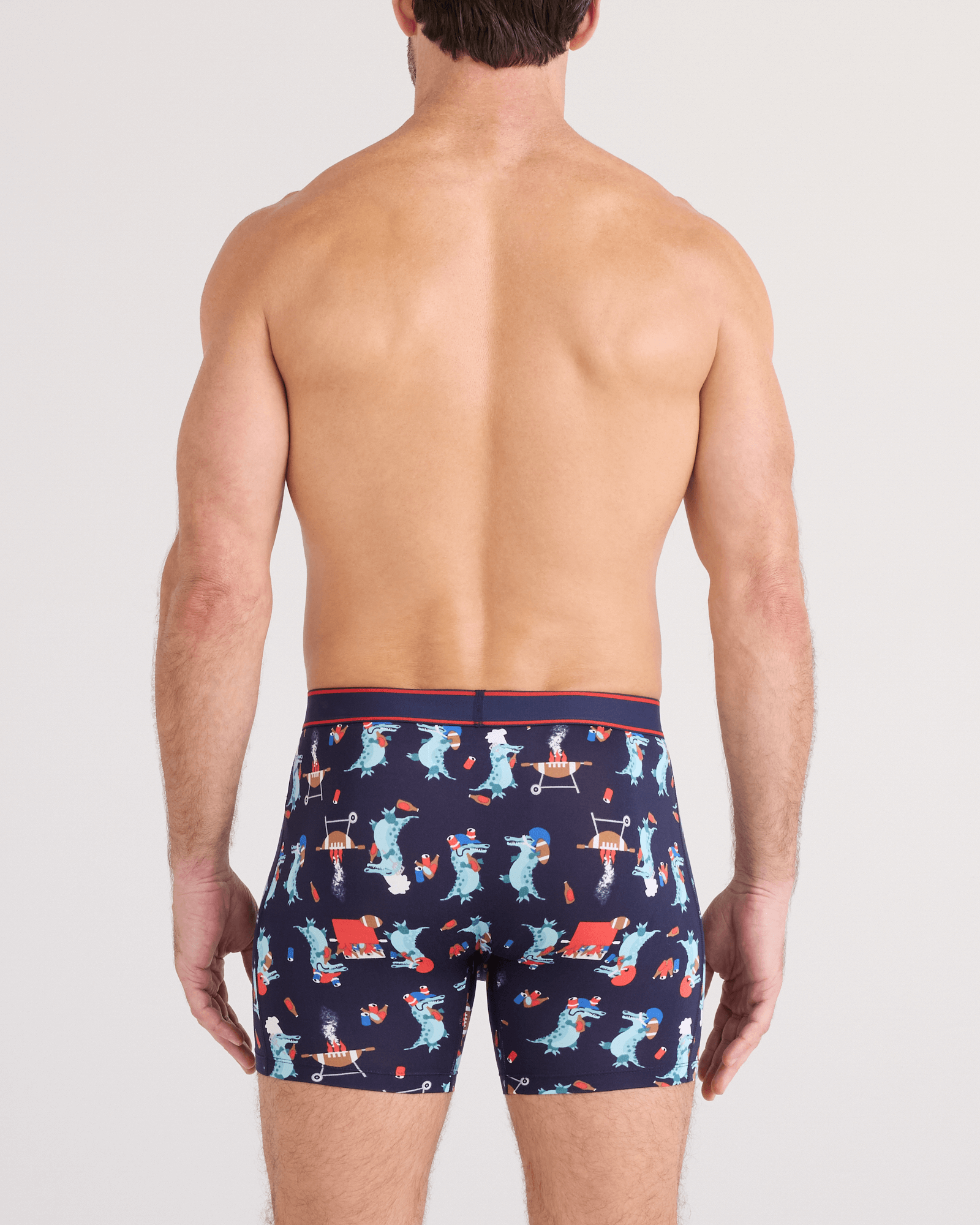 Saxx Comfort Stretch Daytripper 1 Pack Boxer Briefs, Tailgator BBQ