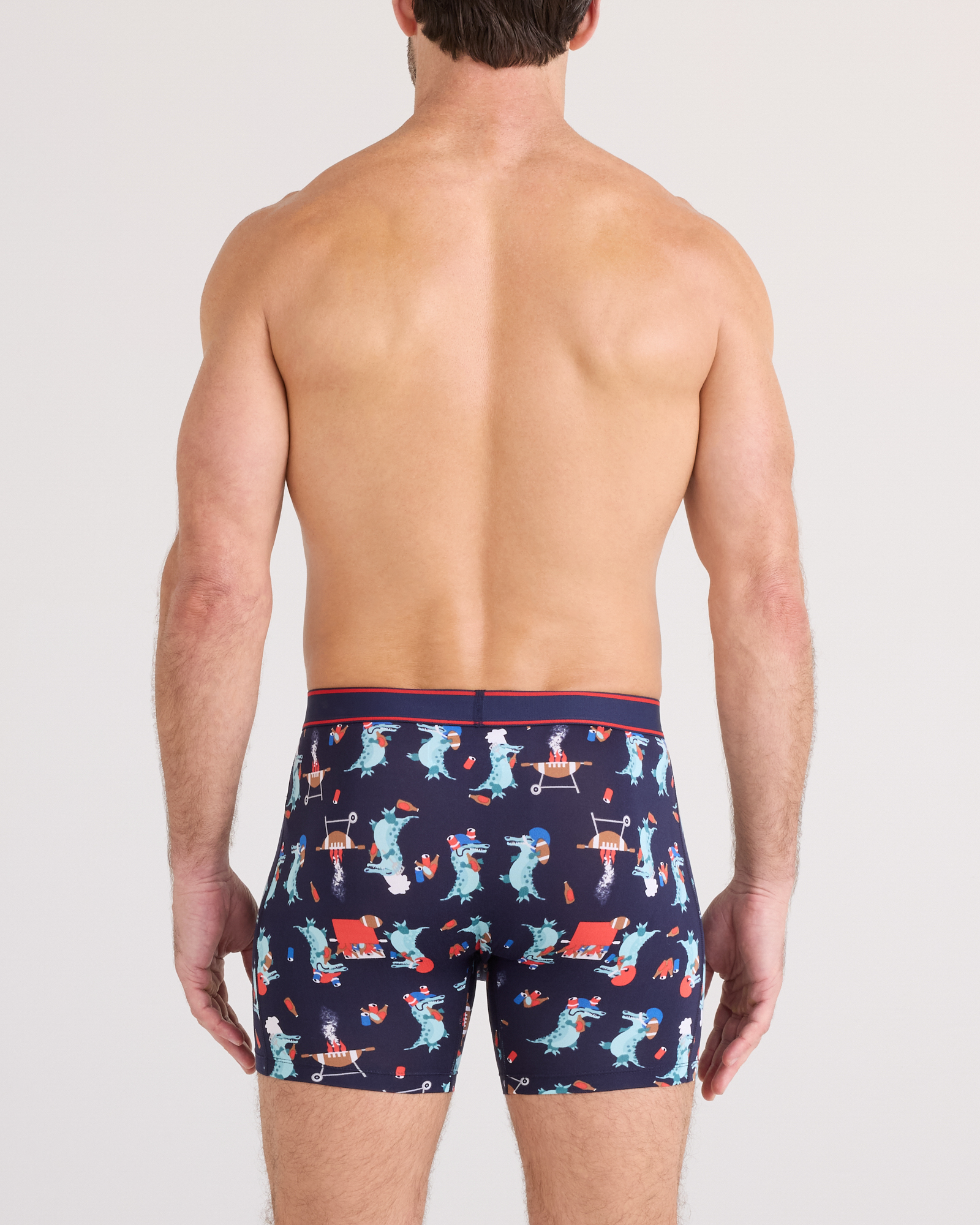 Saxx Comfort Stretch Daytripper 1 Pack Boxer Briefs, Tailgator BBQ