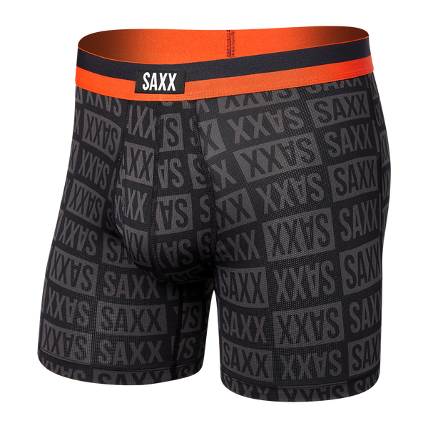 Saxx Underwear Sports Mesh 1 Pack Boxer Briefs - Checkerboard | Trunks ...