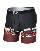 Saxx Underwear Volt Breathable Mesh Boxer Briefs - Top Shelf Black