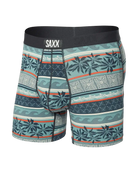 Saxx Ultra Super Soft Comfort Blend Boxer Briefs - Beach Shack Stripe-Teal