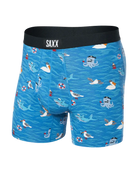 Saxx Ultra Super Soft Comfort Blend Boxer Briefs - Seas The Day-Lake Blue