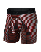 Saxx Kinetic Light Compression Mesh Boxer Briefs - Optic Mountain- Dark Brick