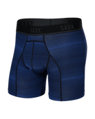 Saxx Kinetic Light-Compression Mesh High Performance Boxer Brief 5" - Variegated Stripe- Blue