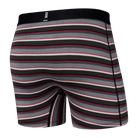 Saxx DROPTEMP™ Cooling Cotton 1 Pack Boxer Briefs - College Stripe Grey