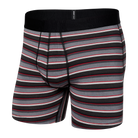 Saxx DROPTEMP™ Cooling Cotton 1 Pack Boxer Briefs - College Stripe Grey