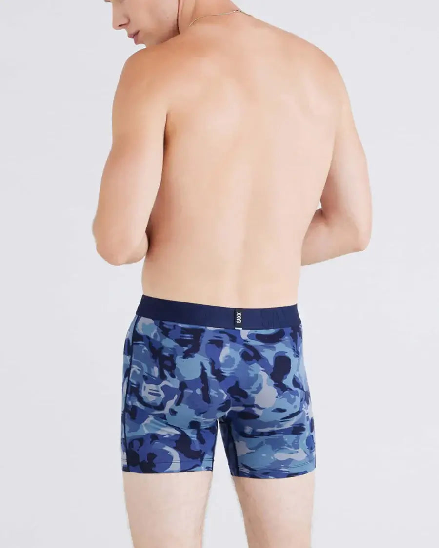 Saxx Underwear DropTemp® 2-Pack Cooling Cotton Boxer Brief 5" - Daybreak Camo/Black