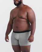 Saxx DropTemp® 3-Pack Cooling Cotton Boxer Brief 5" - Dark Grey Heather/Dark Ink/Black